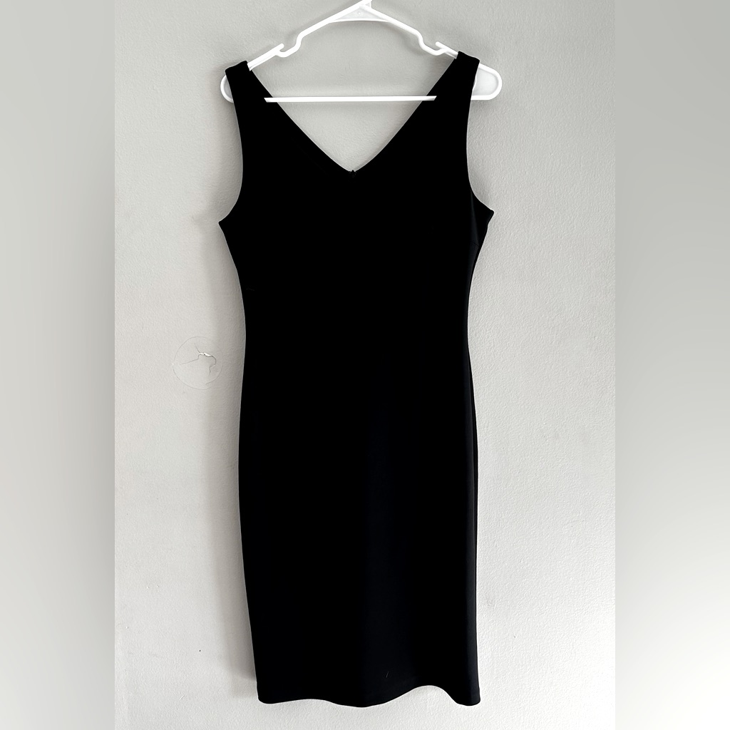 Frank Lyman Knee Length Little Black Dress Sleeveless Business | Size 10